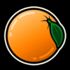 5 flaring fruits orange symbol