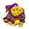 5k gold mine dream drop gold bag symbol