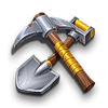 5k gold mine dream drop shovel symbol