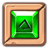 ancient temple gems green symbol