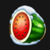 big christmas present watermelon symbol