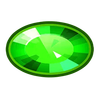 dazzle me powerpoints green jewel symbol