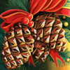 deck the halls pinecone symbol