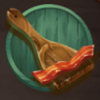 fox mayhem spoon with bacon symbol