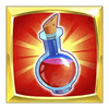 gold lab red potion symbol