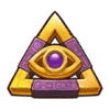 golden scrolls eye symbol