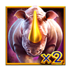 great rhino deluxe multiplier wild symbol