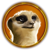 hot safari meerkat symbol