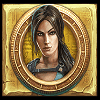 lara croft temples and tombs woman symbol