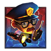 mega heist policeman symbol