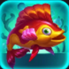 push gaming fish n nudge red fin symbol