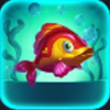 push gaming fish n nudge red yellow pouty fish symbol