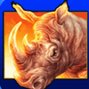 raging rhino rhino symbol