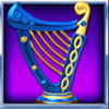 rainbow riches fortune favours harp symbol