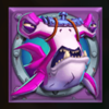 razor returns purple shark symbol