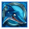 razor shark blue shark symbol