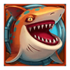 razor shark orange shark symbol