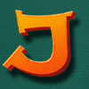 selfie elfie j letter symbol