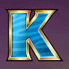 silver lion k letter symbol