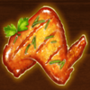 sizzling spins chicken leg symbol