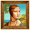 triple double da vinci diamonds lady with an ermine symbol