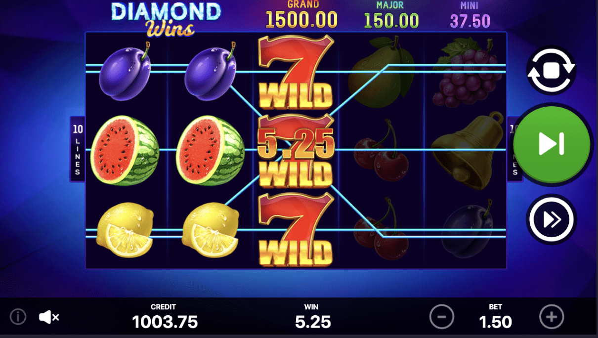 Screenshot Diamond Wins Hold And Win 5 