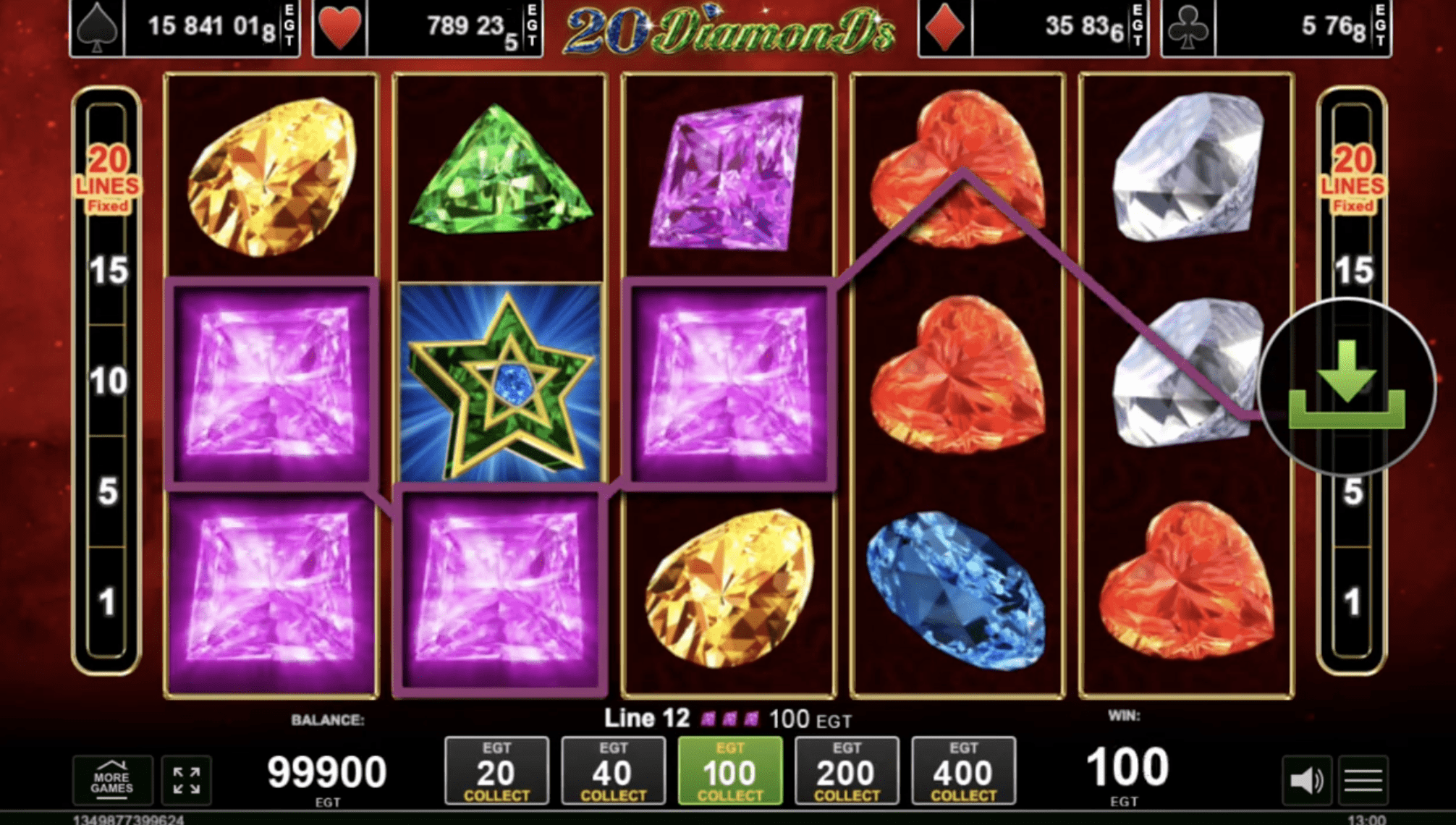 Screenshot 20 Diamonds 1 