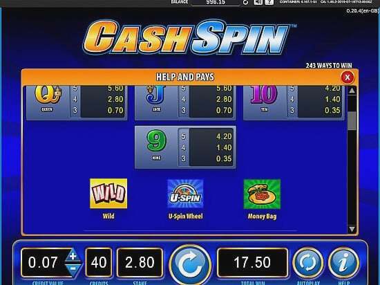 Screenshot Cash Spin 6 