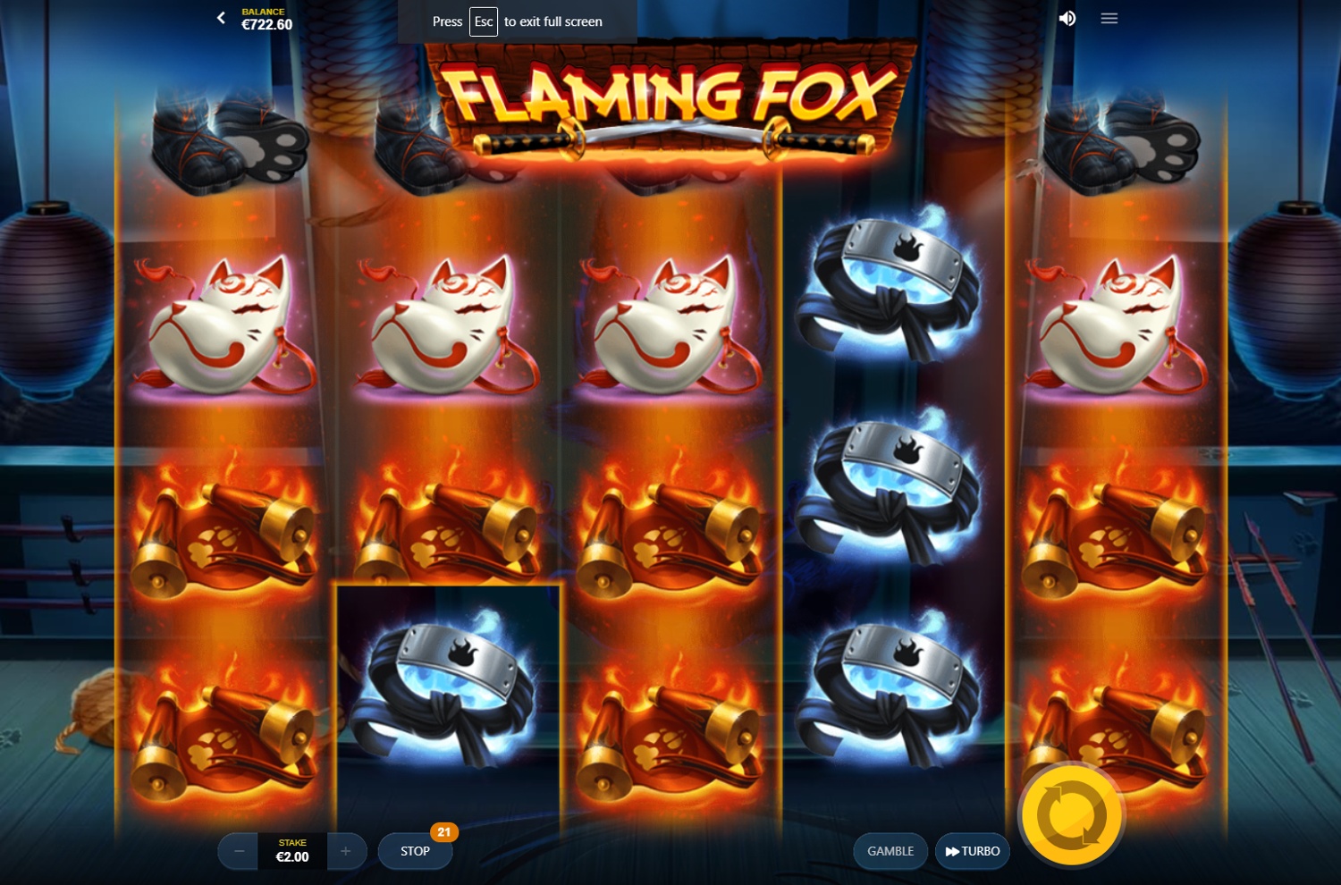 Screenshot Flaming Fox 2 