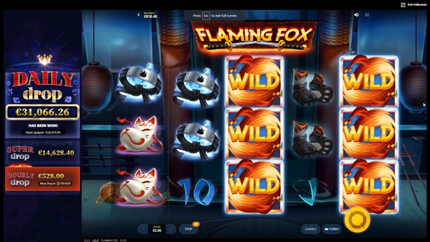 Screenshot Flaming Fox 3 