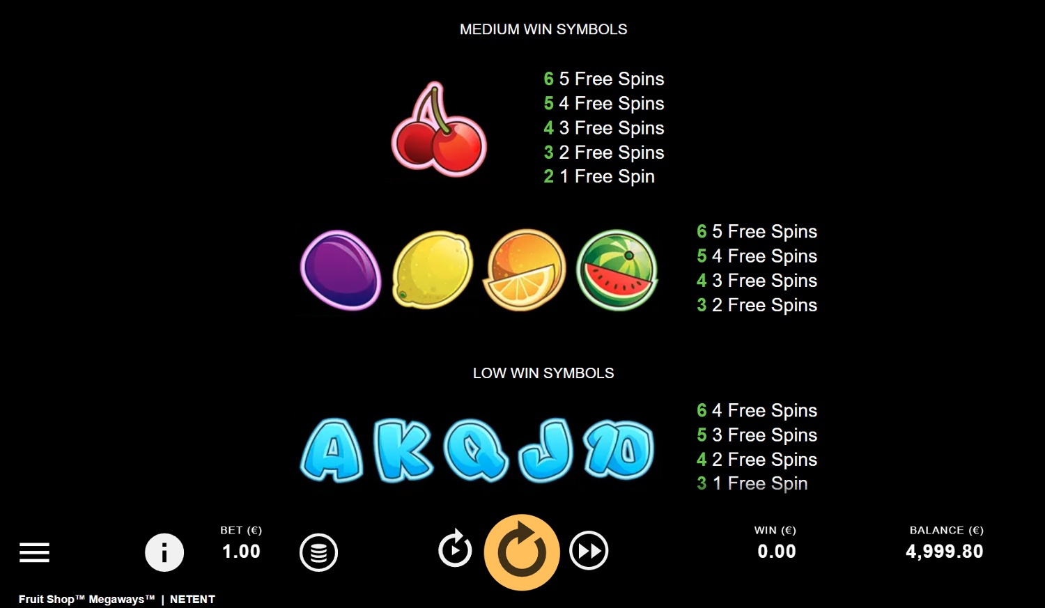 Screenshot Fruit Shop Megaways 2 