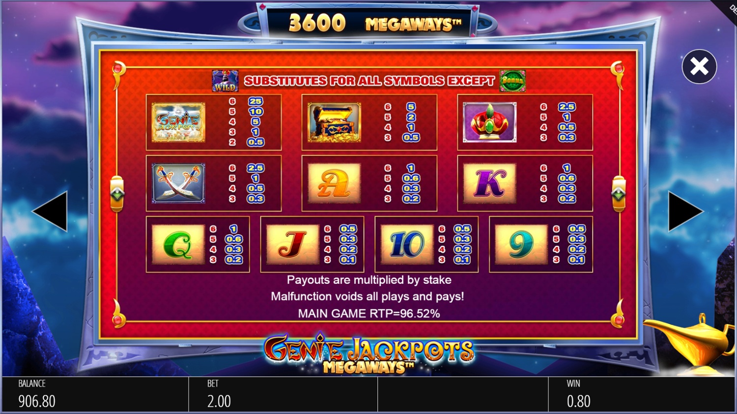 Screenshot Genie Jackpots Megaways 4 