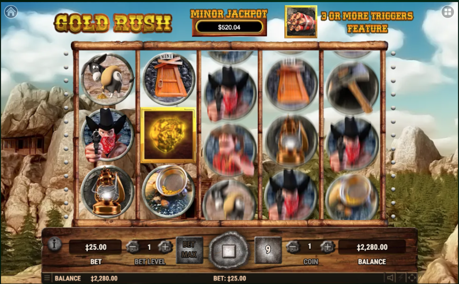 Screenshot Gold Rush (Habanero) 1 