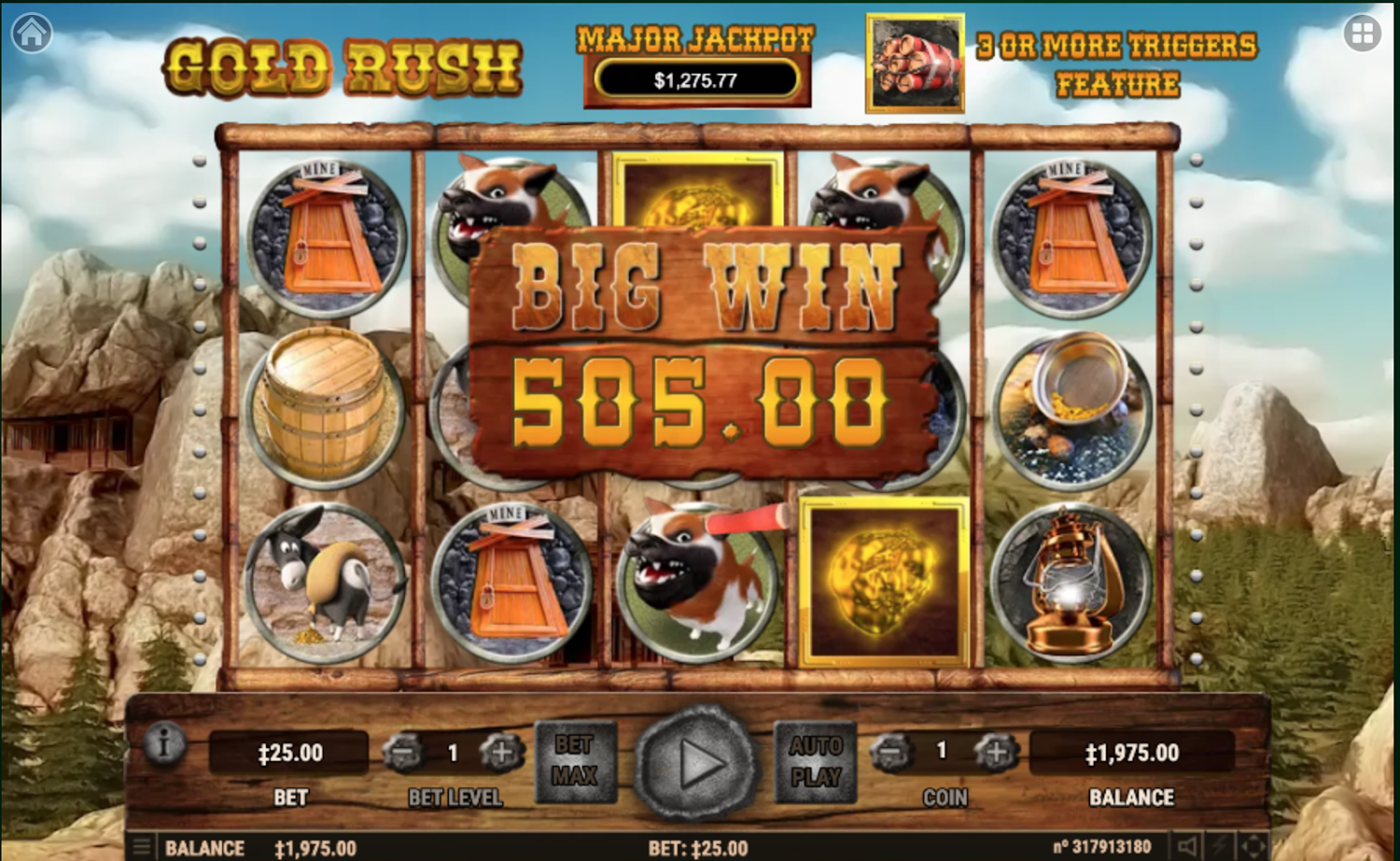 Screenshot Gold Rush (Habanero) 2 