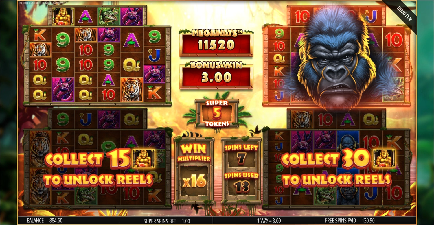 Screenshot Gorilla Gold Megaways 4 