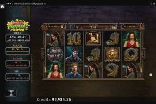 Screenshot Immortal Romance Mega Moolah 3 