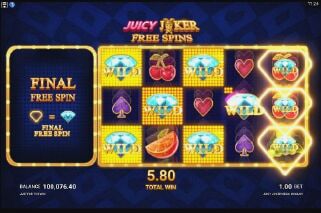 Screenshot Juicy Joker Mega Moolah 2 