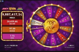 Screenshot Juicy Joker Mega Moolah 3 