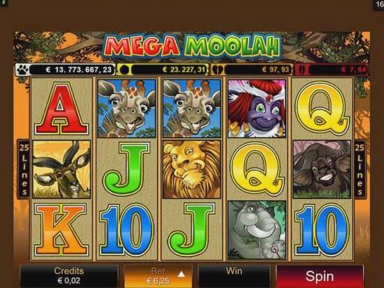 Screenshot Mega Moolah 6 