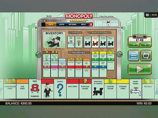 Screenshot Monopoly Megaways 9 