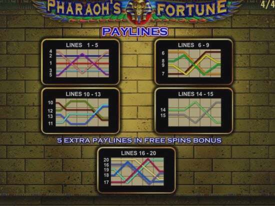 Screenshot Pharaoh’s Fortune 6 