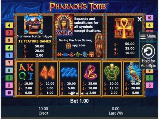 Screenshot Pharaoh’s Tomb 5 