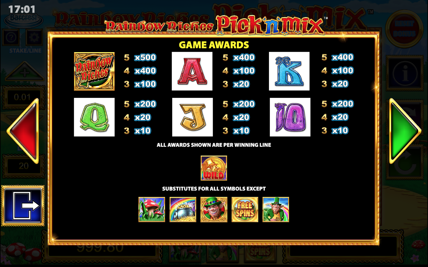 Screenshot Rainbow Riches Pick and Mix 4 