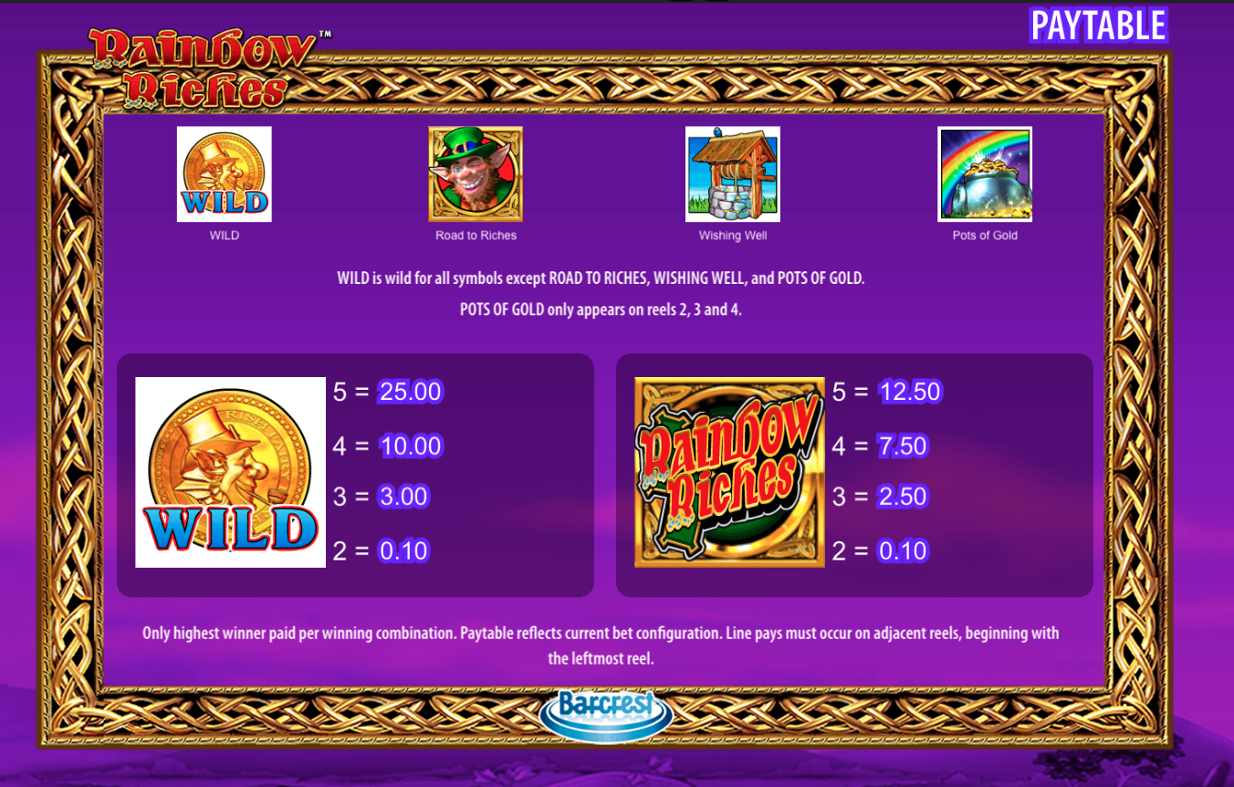 Screenshot Rainbow Riches 4 